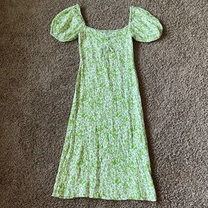 NWT Faithfull The Brand Juniper Midi Dress Freja Floral Print US8/AU12/L